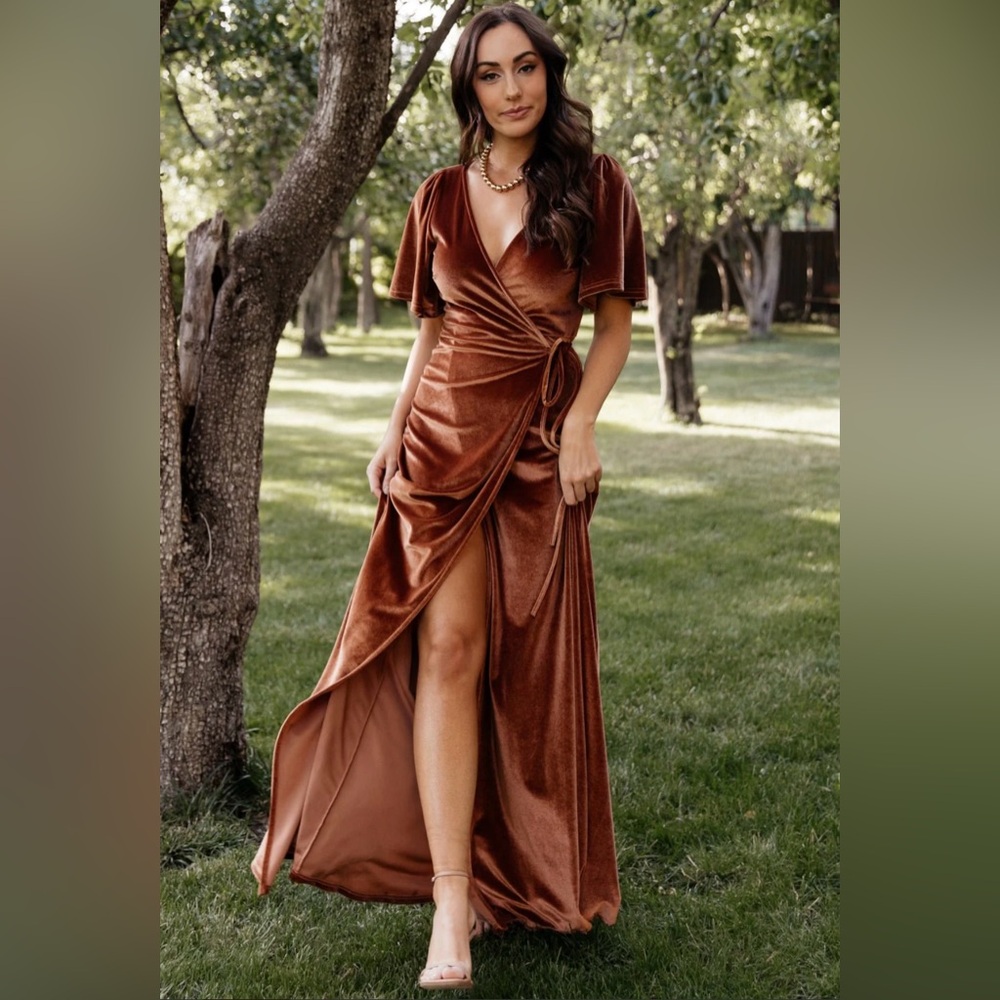 Baltic Born Velvet Wrap dress